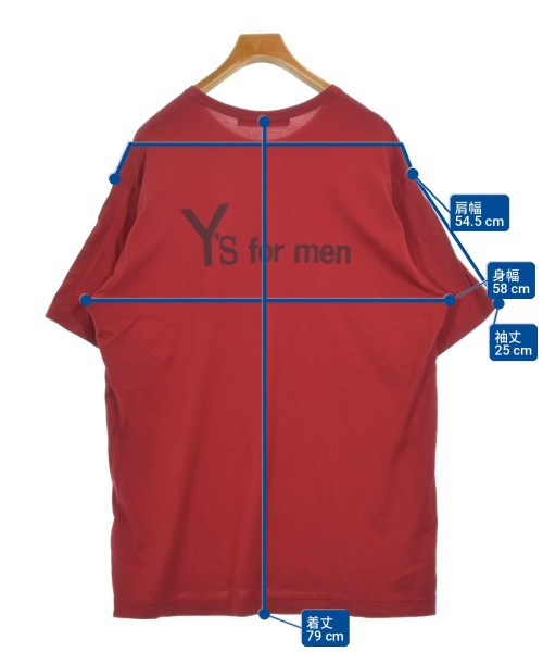 Y's for men（ワイズフォーメン）Tシャツ・カットソー 赤 サイズ:3(L位) メンズ/2200706734010
