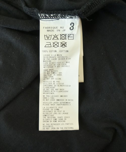 Y's for men（ワイズフォーメン）Tシャツ・カットソー 黒 サイズ:3(M位) メンズ/2200703457042