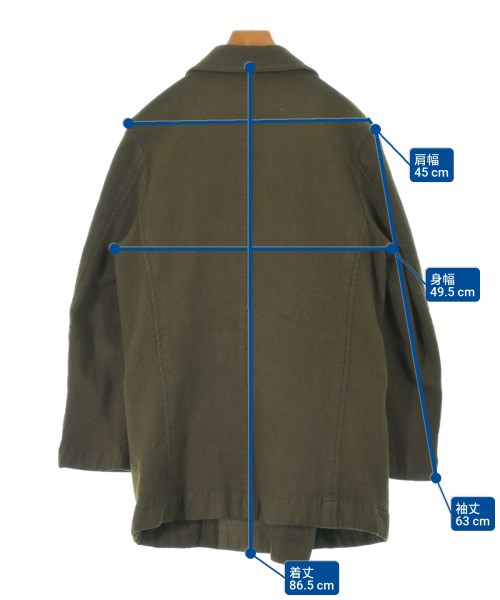 Y's for men（ワイズフォーメン）ステンカラーコート カーキ サイズ:2(M位) メンズ/2200663249077