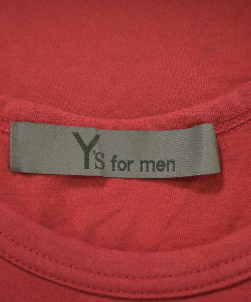 Y's for men（ワイズフォーメン）Tシャツ・カットソー 赤 サイズ:3(L位) メンズ/2200726126024
