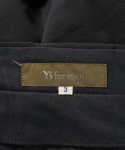 Y's for men（ワイズフォーメン）スラックス 黒 サイズ:3(L位) メンズ/2200735417014