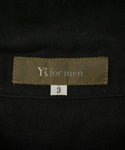 Y's for men（ワイズフォーメン）カジュアルシャツ 黒 サイズ:3(XXL位) メンズ/2200736796019
