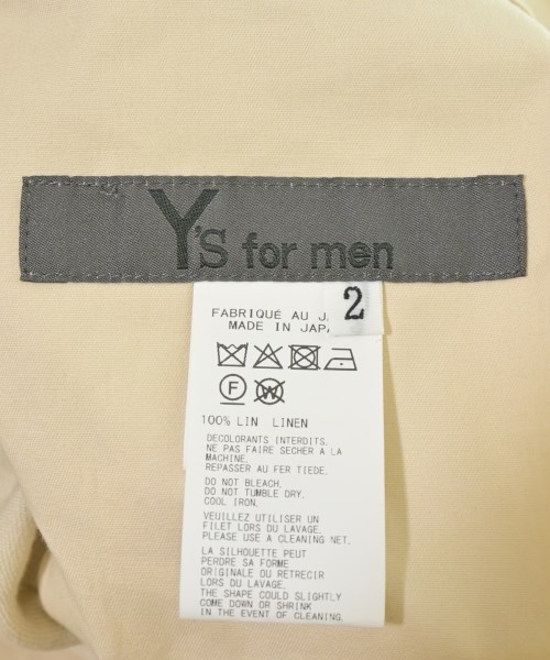 Y's for men（ワイズフォーメン）スラックス ベージュ サイズ:2(M位) メンズ/2200737729016