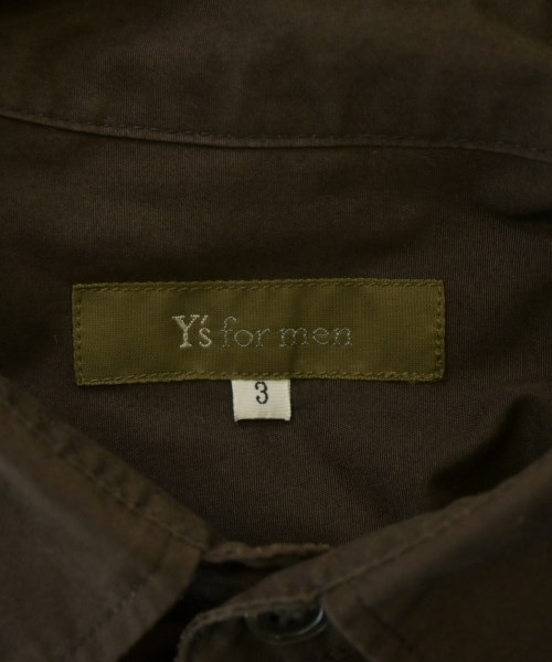 Y's for men（ワイズフォーメン）カジュアルシャツ 茶 サイズ:3(M位) メンズ/2200683919158