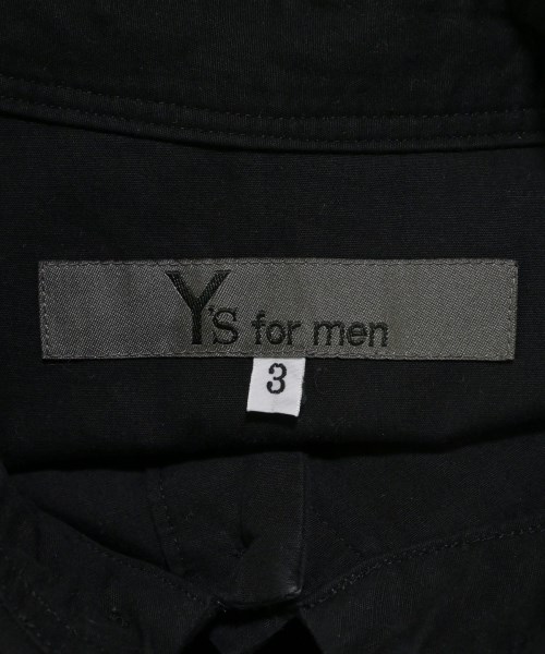 Y's for men（ワイズフォーメン）カジュアルシャツ 黒 サイズ:3(L位) メンズ/2200687202126