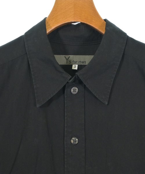Y's for men（ワイズフォーメン）カジュアルシャツ 黒 サイズ:3(L位) メンズ/2200687202126