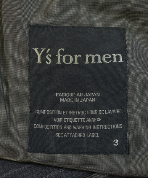 Y's for men（ワイズフォーメン）テーラードジャケット グレー サイズ:3(M位) メンズ/2200685075074