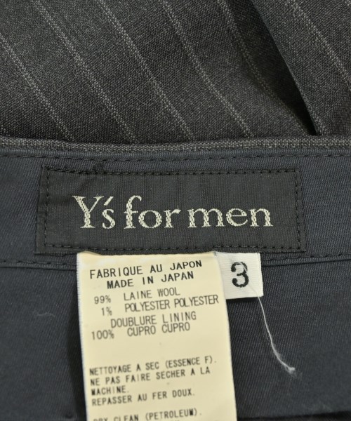 Y's for men（ワイズフォーメン）スラックス グレー サイズ:3(L位) メンズ/2200685075081