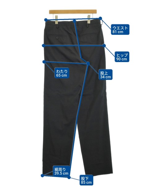 YOHJI YAMAMOTO COSTUME D'HOMME（コスチュームドオム）スラックス 黒 サイズ:3(M位) メンズ/2200638857030