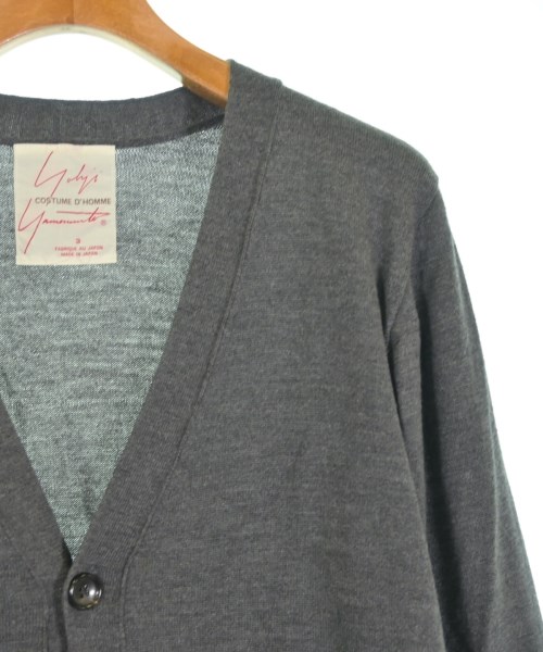 YOHJI YAMAMOTO COSTUME D'HOMME（コスチュームドオム）カーディガン グレー サイズ:3(M位) メンズ/2200621746051