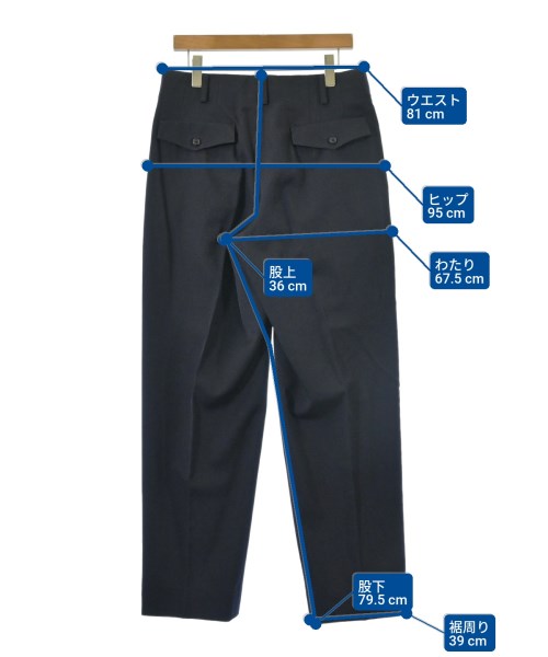 YOHJI YAMAMOTO COSTUME D'HOMME（コスチュームドオム）スラックス 紺 サイズ:3(M位) メンズ/2200619260101