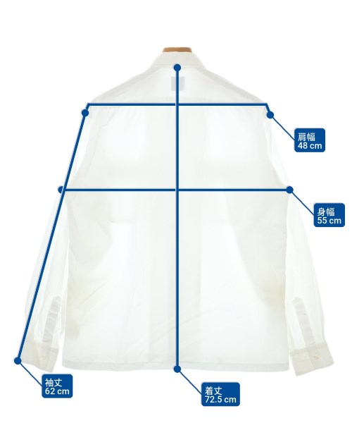 YOHJI YAMAMOTO COSTUME D'HOMME（コスチュームドオム）カジュアルシャツ 白 サイズ:3(M位) メンズ/2200700737062