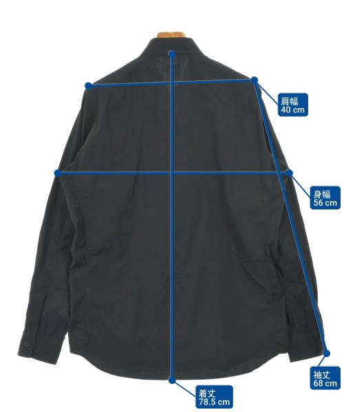 YOHJI YAMAMOTO COSTUME D'HOMME（コスチュームドオム）カジュアルシャツ 黒 サイズ:4(L位) メンズ/2200703525109