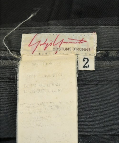YOHJI YAMAMOTO COSTUME D'HOMME（コスチュームドオム）スラックス 黒 サイズ:2(S位) メンズ/2200704155022