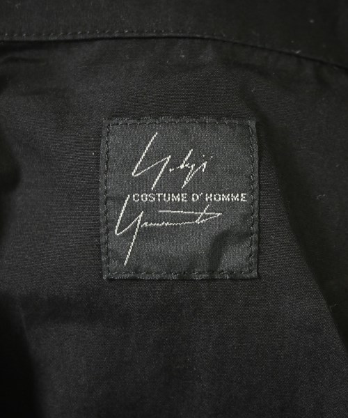 YOHJI YAMAMOTO COSTUME D'HOMME（コスチュームドオム）カジュアルシャツ 黒 サイズ:3(M位) メンズ/2200705586085
