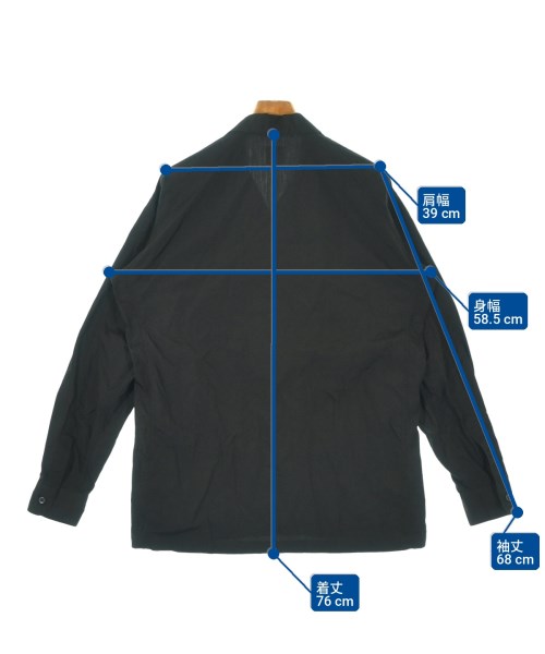 YOHJI YAMAMOTO COSTUME D'HOMME（コスチュームドオム）カジュアルシャツ 黒 サイズ:3(M位) メンズ/2200705586085
