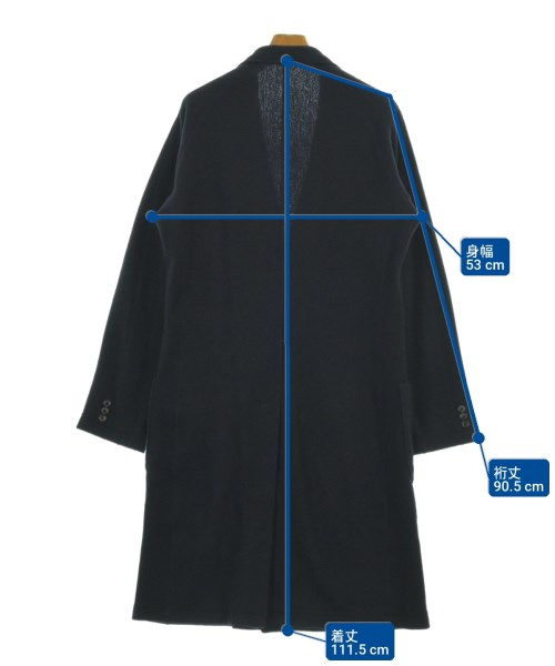 YOHJI YAMAMOTO COSTUME D'HOMME（コスチュームドオム）チェスターコート 紺 サイズ:-(M位) メンズ/2200705623025