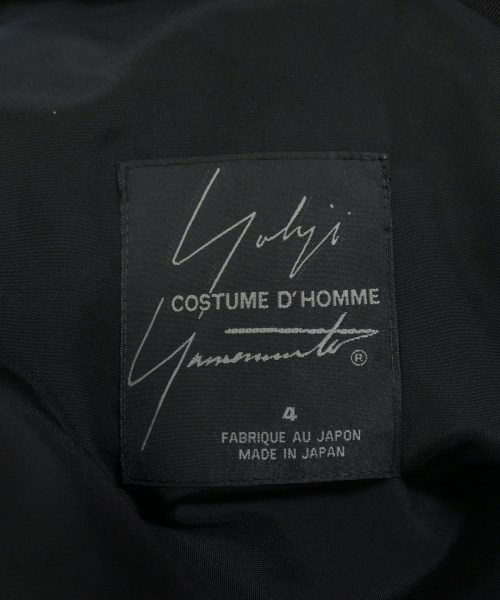 YOHJI YAMAMOTO COSTUME D'HOMME（コスチュームドオム）テーラードジャケット 黒 サイズ:4(L位) メンズ/2200672083068