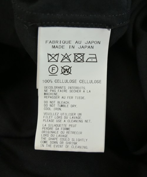 YOHJI YAMAMOTO COSTUME D'HOMME（コスチュームドオム）カジュアルシャツ 黒 サイズ:2(S位) メンズ/2200732982010