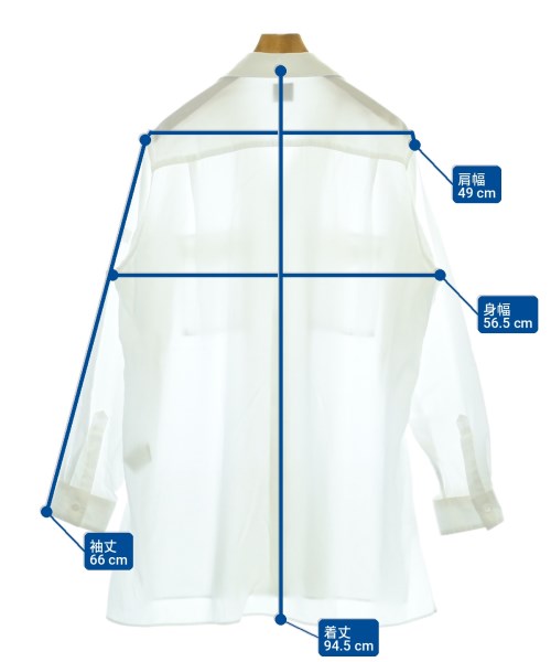 YOHJI YAMAMOTO COSTUME D'HOMME（コスチュームドオム）カジュアルシャツ 白 サイズ:2(S位) メンズ/2200732982027