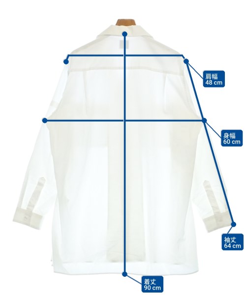YOHJI YAMAMOTO COSTUME D'HOMME（コスチュームドオム）カジュアルシャツ 白 サイズ:3(M位) メンズ/2200723433019