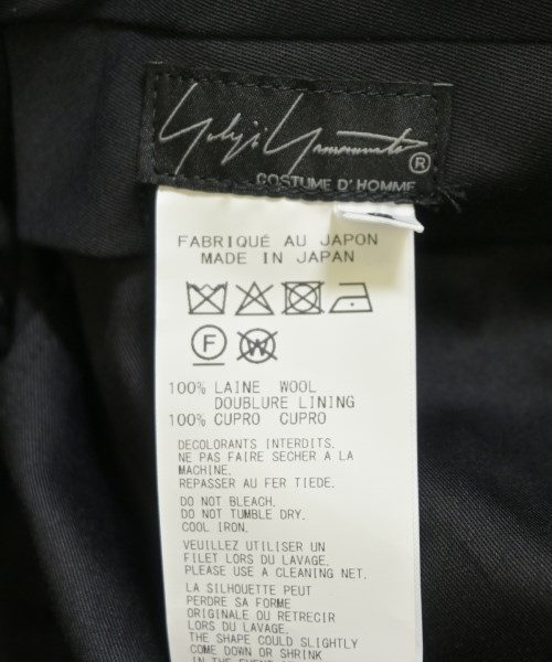 YOHJI YAMAMOTO COSTUME D'HOMME（コスチュームドオム）スラックス 黒 サイズ:3(M位) メンズ/2200727829023