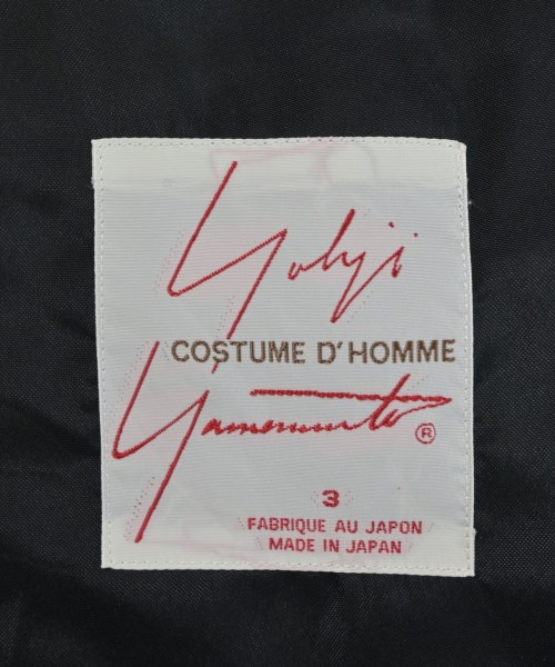 YOHJI YAMAMOTO COSTUME D'HOMME（コスチュームドオム）テーラードジャケット 黒 サイズ:3(M位) メンズ/2200685075067