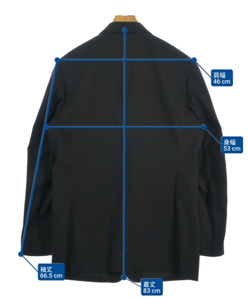 YOHJI YAMAMOTO COSTUME D'HOMME（コスチュームドオム）テーラードジャケット 黒 サイズ:3(M位) メンズ/2200685075067