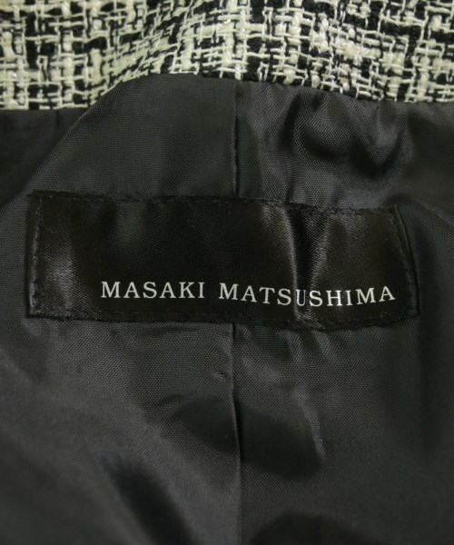 MASAKI MATSUSHIMA（マサキ　マツシマ）ノーカラージャケット 黒 サイズ:9(M位) レディース/2200731533015