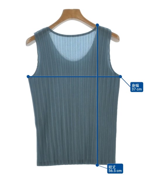 PLEATS PLEASE（プリーツプリーズ）ブラウス 青 サイズ:3(L位) レディース/2200634753039