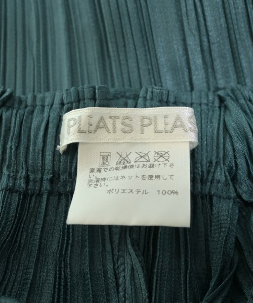 PLEATS PLEASE（プリーツプリーズ）クロップドパンツ 緑 サイズ:3(L位) レディース/2200634850240