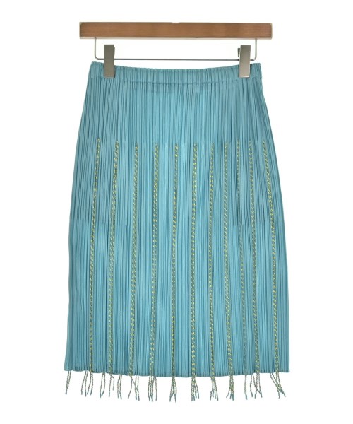 PLEATS PLEASE（プリーツプリーズ）ひざ丈スカート 青 サイズ:5(XXL位) レディース/2200629233096