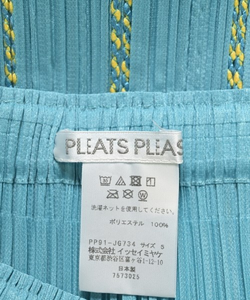 PLEATS PLEASE（プリーツプリーズ）ひざ丈スカート 青 サイズ:5(XXL位) レディース/2200629233096