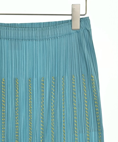 PLEATS PLEASE（プリーツプリーズ）ひざ丈スカート 青 サイズ:5(XXL位) レディース/2200629233096