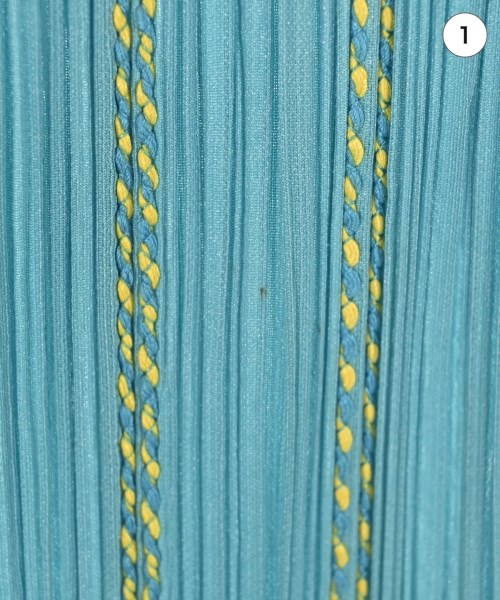 PLEATS PLEASE（プリーツプリーズ）ひざ丈スカート 青 サイズ:5(XXL位) レディース/2200629233096