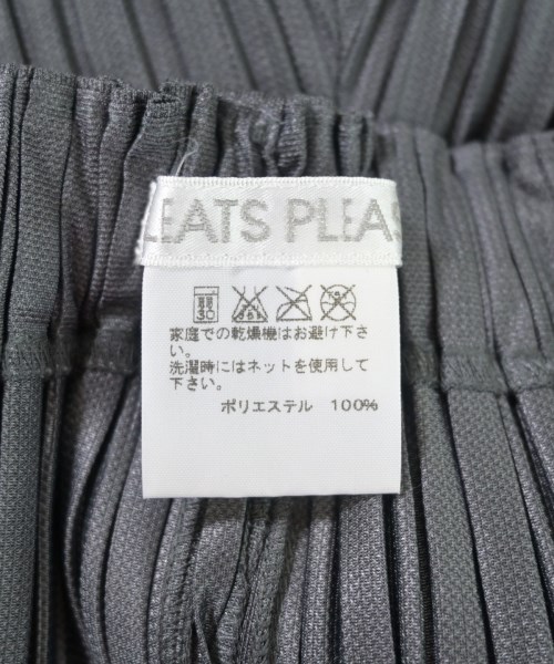 PLEATS PLEASE（プリーツプリーズ）クロップドパンツ グレー サイズ:3(L位) レディース/2200624351054