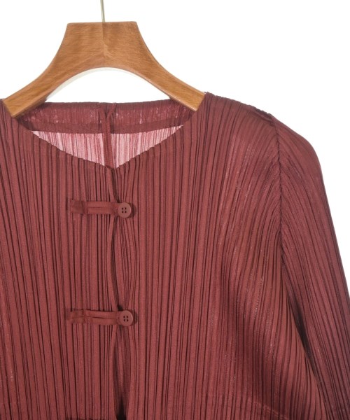 PLEATS PLEASE（プリーツプリーズ）ブラウス 茶 サイズ:3(L位) レディース/2200624351092