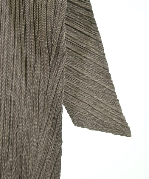 PLEATS PLEASE（プリーツプリーズ）ワンピース 茶 サイズ:3(L位) レディース/2200624351115