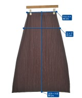 PLEATS PLEASE（プリーツプリーズ）ひざ丈スカート 赤 サイズ:2(M位) レディース/2200639557106