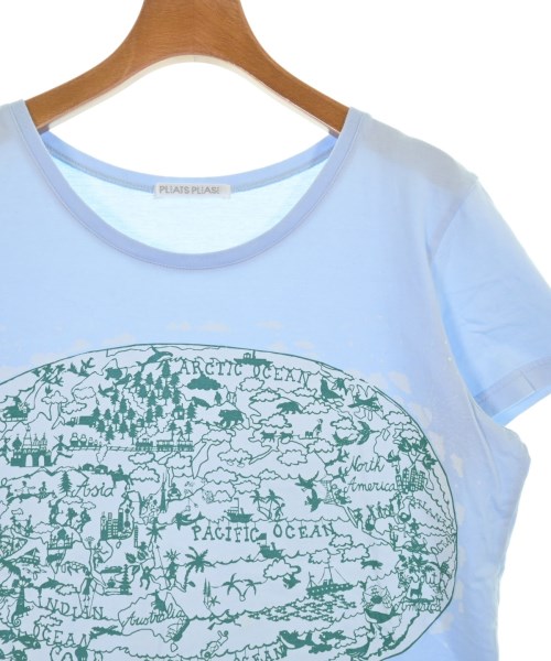 PLEATS PLEASE（プリーツプリーズ）Tシャツ・カットソー 青 サイズ:-(L位) レディース/2200639571058