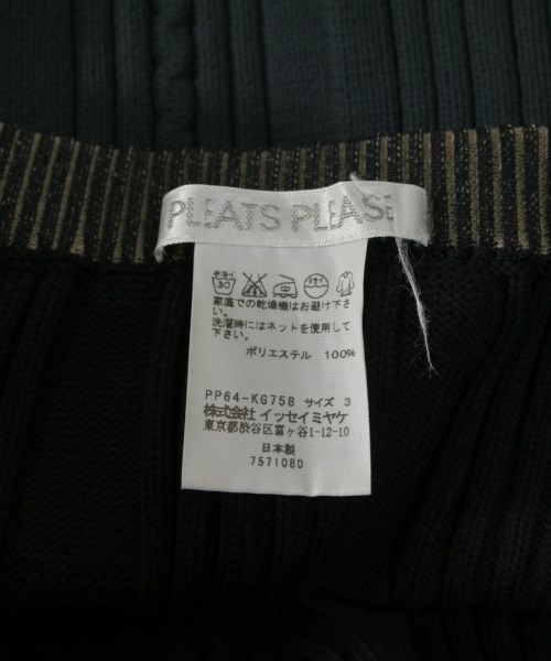 PLEATS PLEASE（プリーツプリーズ）ひざ丈スカート 紺 サイズ:3(L位) レディース/2200639829159