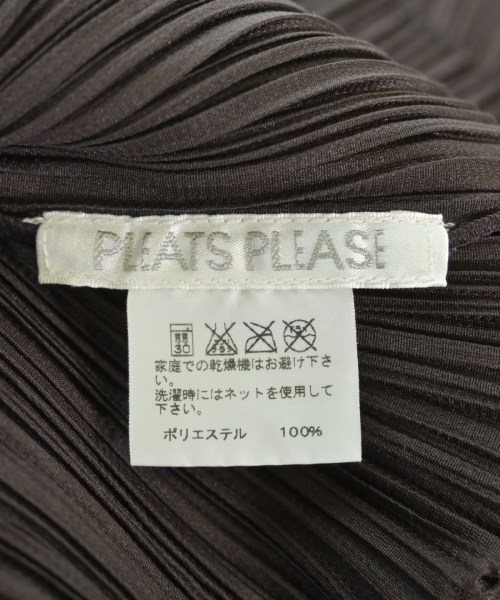 PLEATS PLEASE（プリーツプリーズ）ブラウス 茶 サイズ:3(L位) レディース/2200641329081