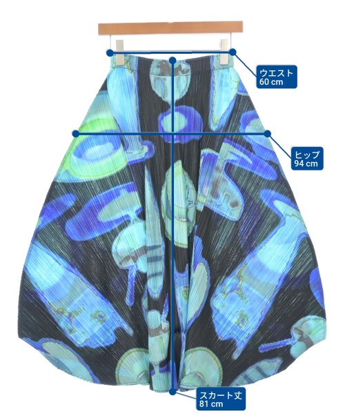 PLEATS PLEASE（プリーツプリーズ）ロング・マキシ丈スカート 黒 サイズ:-(M位) レディース/2200642056085