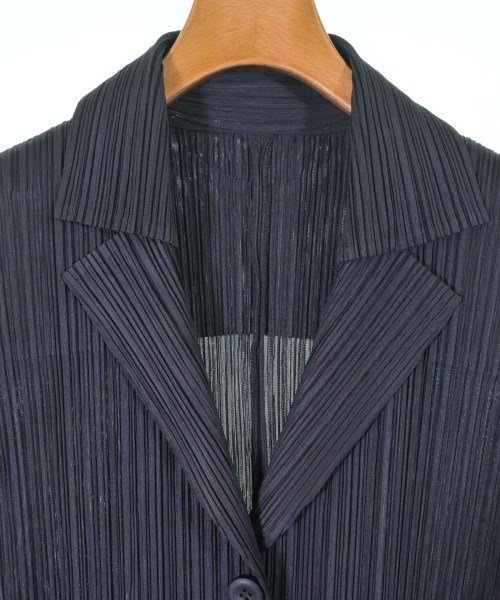 PLEATS PLEASE（プリーツプリーズ）カジュアルジャケット 紺 サイズ:3(L位) レディース/2200643629073