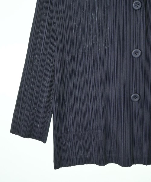 PLEATS PLEASE（プリーツプリーズ）カジュアルジャケット 紺 サイズ:3(L位) レディース/2200643629073