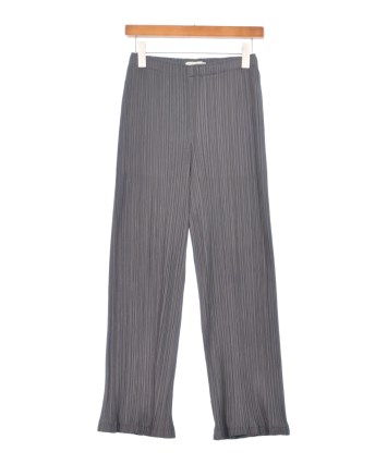 PLEATS PLEASE プリーツプリーズ パンツ グレー プリーツプリーズPLEATS PLEASE プリーツファブリックプリント