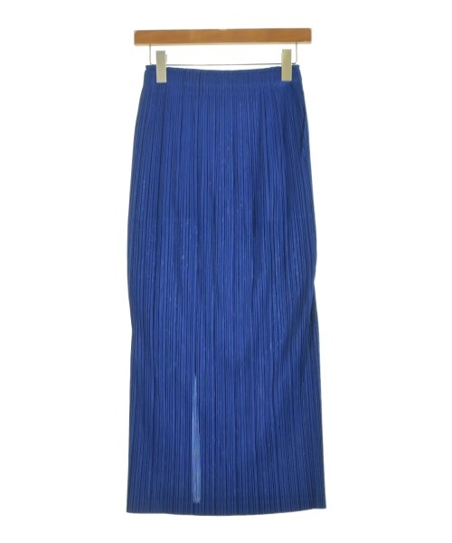 PLEATS PLEASE（プリーツプリーズ）ロング・マキシ丈スカート 青 サイズ:3(L位) レディース/2200621459029