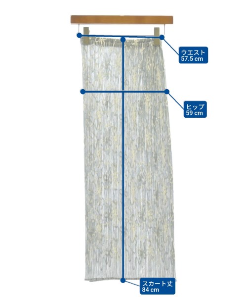 PLEATS PLEASE（プリーツプリーズ）ロング・マキシ丈スカート グレー サイズ:1(S位) レディース/2200622989105