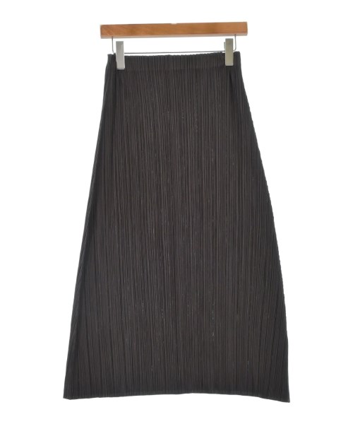 PLEATS PLEASE（プリーツプリーズ）ロング・マキシ丈スカート 茶 サイズ:1(S位) レディース/2200628812148