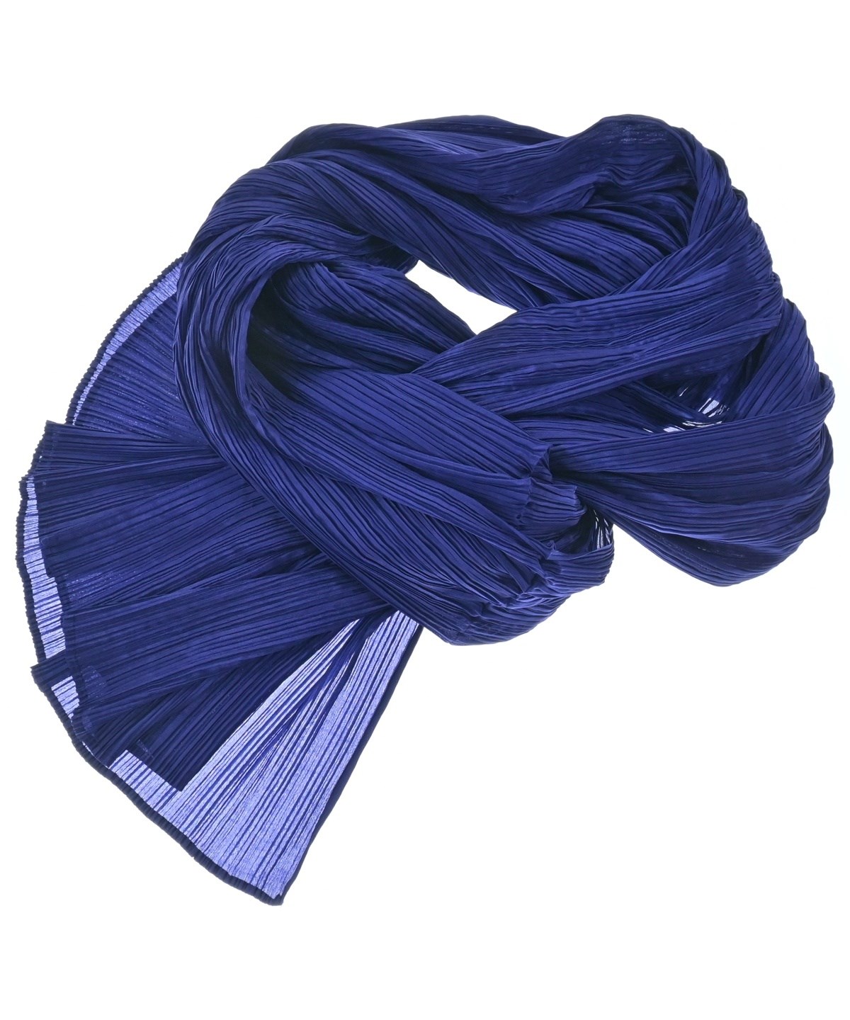 PLEATS PLEASE(プリーツプリーズ)ストール 青 サイズ:- レディース PLEATS PLEASE(プリーツプリーズ)ストール 青 サイズ:- レディース